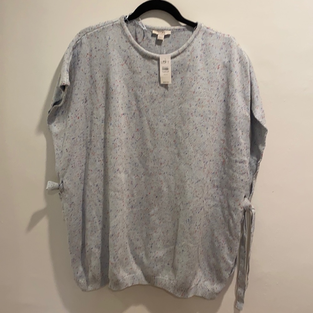 Loft light blue sweater poncho